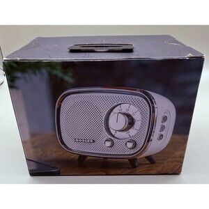 Crosley CR3039A-WH Rondo Bluetooth Speaker White Retro Radio New Unopened